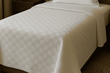 Tek Kişilik Pike Büyük Dama Desen 160x230