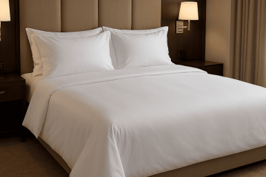 King Size Çarşaf 83 Tel Düz Saten Beyaz 280x280