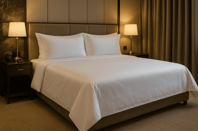 King Size Çarşaf 120 Tel Düz Saten 280x280