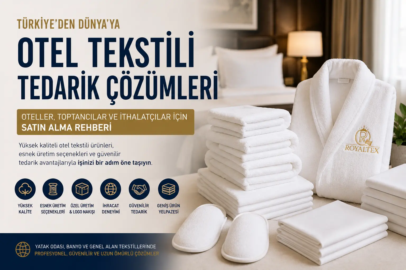Türkiye’den Otel Tekstili Tedarik Etmek: Oteller, Toptancılar ve İthalatçılar İçin Satın Alma Rehberi
