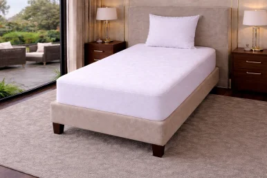 Tek Kişilik Pamuklu Alez 100x200 | Fitted Tam Geçmeli Yatak Koruyucu