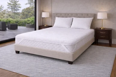 Çift Kişilik Pamuklu Alez 160x200 | 4 Köşe Lastikli Yatak Koruyucu