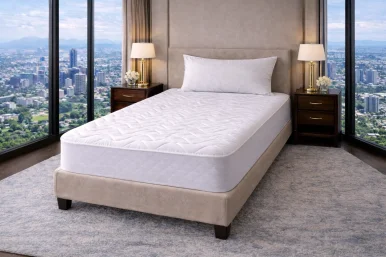 Tek Kişilik Kapitone Pamuklu Alez 100x200 | Fitted Tam Geçmeli Yatak Koruyucu