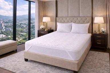 Çift Kişilik Kapitone Pamuklu Alez 160x200 | 4 Köşe Lastikli Yatak Koruyucu