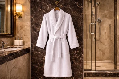 Velour Hotel Bathrobe | 100% Cotton