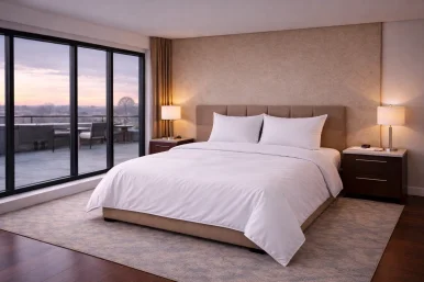 Otel Yorgan Kılıfı 200x230 cm – 120 Tel Düz Beyaz | %100 Pamuk