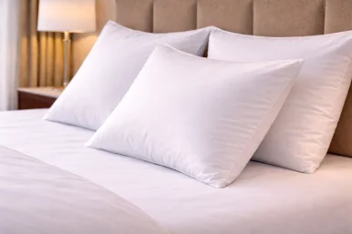 Otel Yastık Kılıfı 50x70 cm – 120 Tel Düz Beyaz | %100 Pamuk