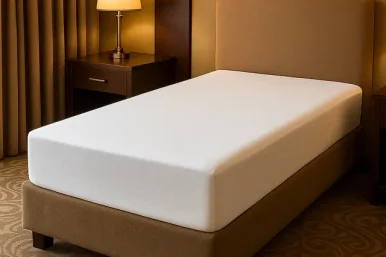 Single Bed Fitted Polyester Mattress Protector