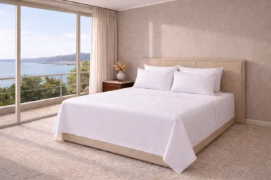Otel Yatak Çarşafı 240x280 cm – 83 Tel | %100 Pamuk